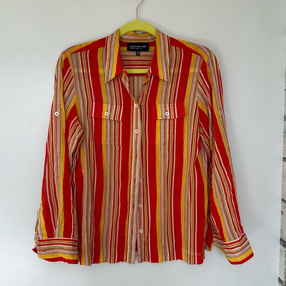 Strip button shirt